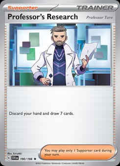 Professor's Research 190/198 Rare – Scarlet & Violet Base Set Pokémon card