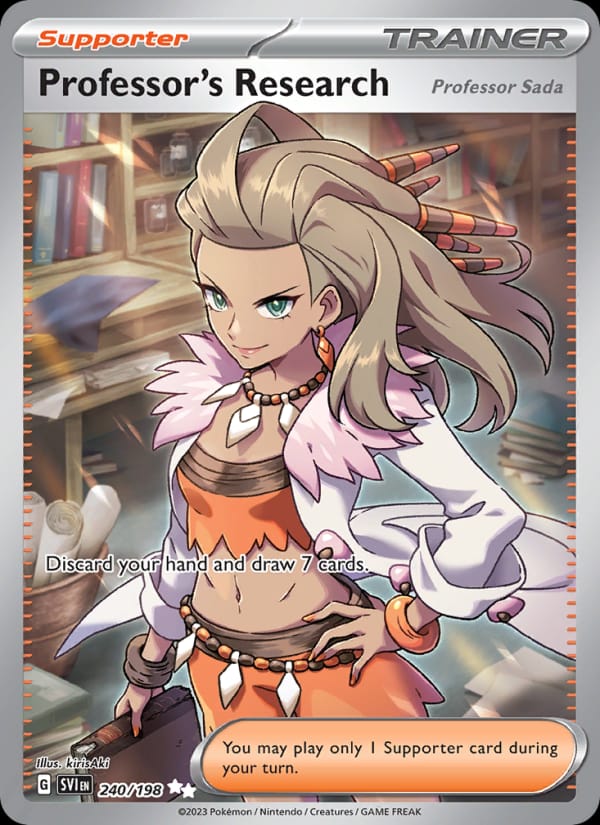 Professor's Research 240/198 Scarlet & Violet Base Set Pokémon card