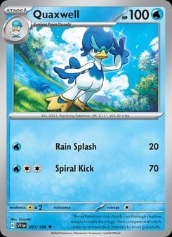 Quaxwell 053/198 Uncommon – Scarlet & Violet Base Set Pokémon card