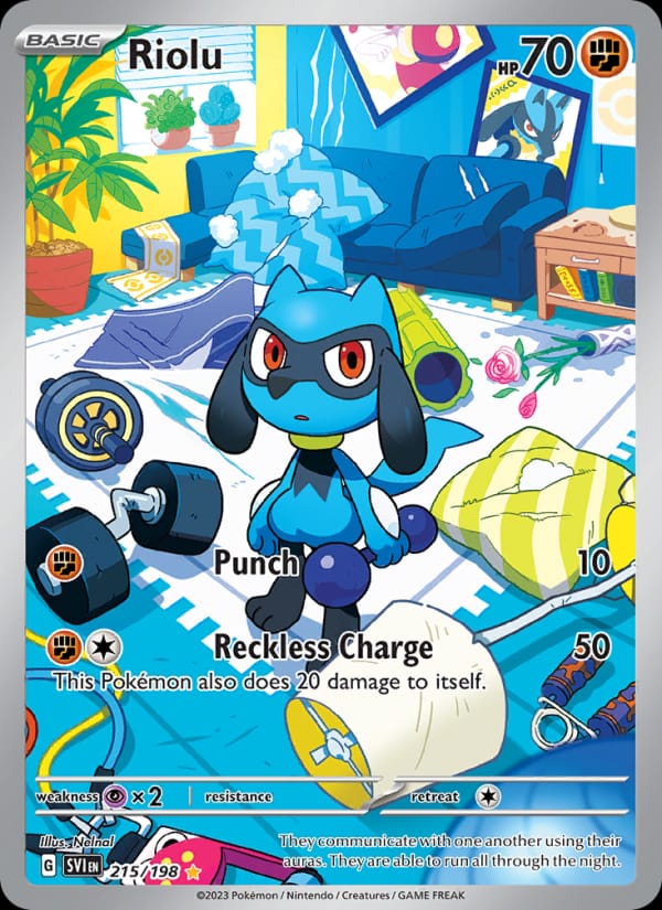 Riolu 215/198 Scarlet & Violet Base Set Pokémon card