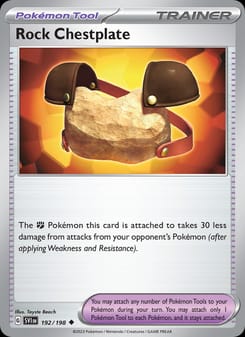 Rock Chestplate 192/198 Uncommon – Scarlet & Violet Base Set Pokémon card