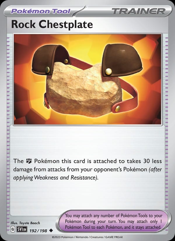 Rock Chestplate 192/198 Scarlet & Violet Base Set Pokémon card