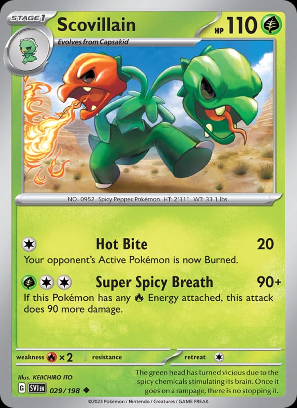 Scovillain 029/198 Scarlet & Violet Base Set Pokémon card