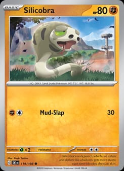 Silicobra 119/198 Common – Scarlet & Violet Base Set Pokémon card
