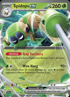 Spidops ex 019/198 Double Rare – Scarlet & Violet Base Set Pokémon card