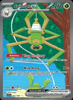 Spidops ex 243/198 Special Illustration Rare – Scarlet & Violet Base Set Pokémon card