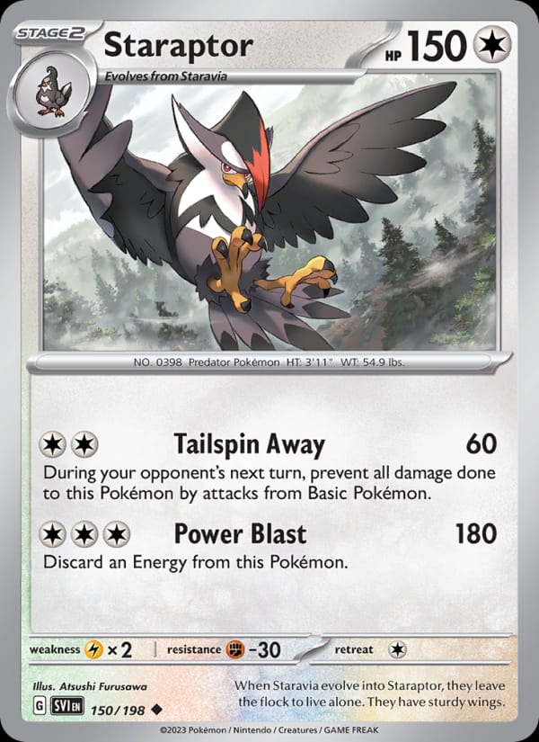 Staraptor 150/198 Scarlet & Violet Base Set Pokémon card
