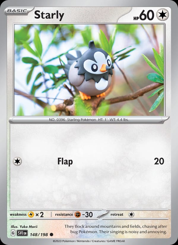 Starly 148/198 Scarlet & Violet Base Set Pokémon card