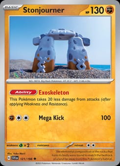 Stonjourner 121/198 Uncommon – Scarlet & Violet Base Set Pokémon card