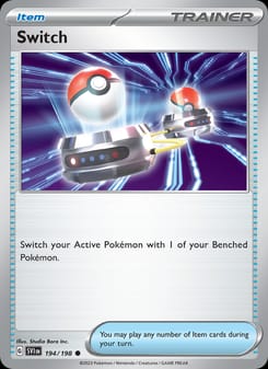 Switch 194/198 Common – Scarlet & Violet Base Set Pokémon card