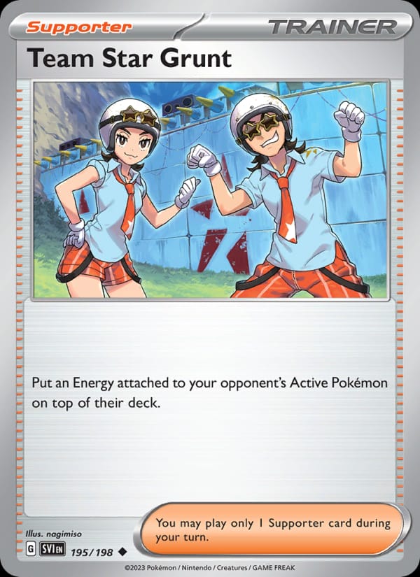 Team Star Grunt 195/198 Scarlet & Violet Base Set Pokémon card