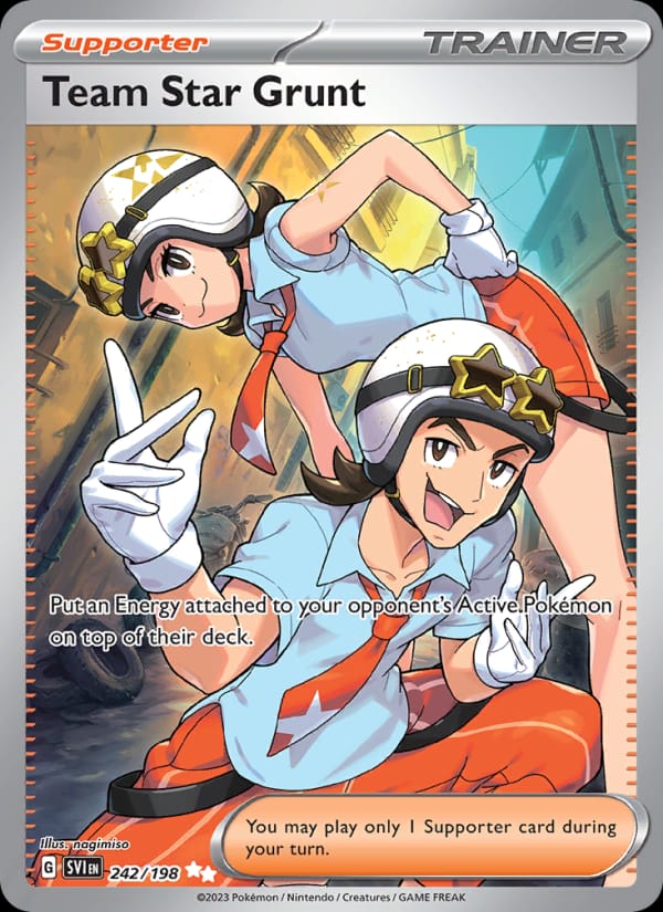 Team Star Grunt 242/198 Scarlet & Violet Base Set Pokémon card