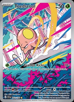 Toedscool 201/198 Illustration Rare – Scarlet & Violet Base Set Pokémon card