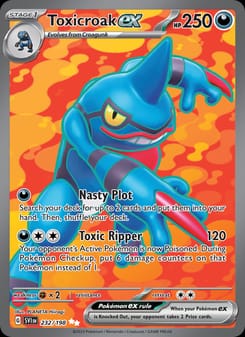 Toxicroak ex 232/198 Ultra Rare – Scarlet & Violet Base Set Pokémon card