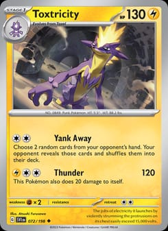 Toxtricity 072/198 Uncommon – Scarlet & Violet Base Set Pokémon card