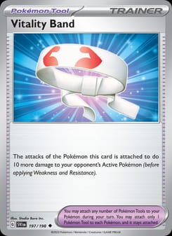 Vitality Band 197/198 Uncommon – Scarlet & Violet Base Set Pokémon card