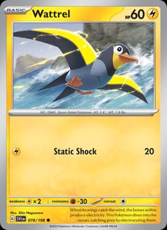 Wattrel 078/198 Common – Scarlet & Violet Base Set Pokémon card