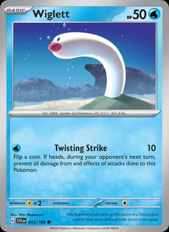 Wiglett 055/198 Common – Scarlet & Violet Base Set Pokémon card