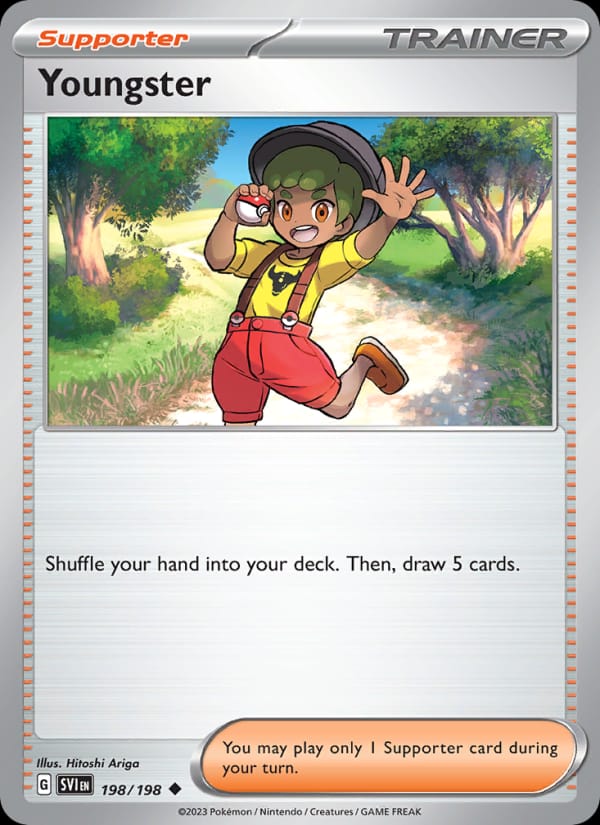 Youngster 198/198 Scarlet & Violet Base Set Pokémon card
