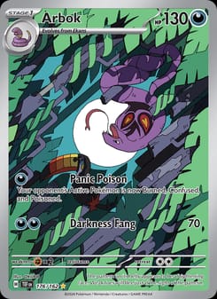 Arbok 176/162 Illustration Rare – Temporal Forces Pokémon card