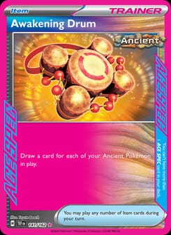 Awakening Drum 141/162 ACE SPEC Rare – Temporal Forces Pokémon card