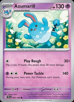 Azumarill 065/162 Common – Temporal Forces Pokémon card