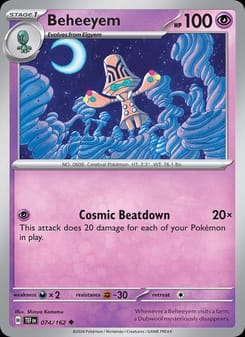 Beheeyem 074/162 Uncommon – Temporal Forces Pokémon card