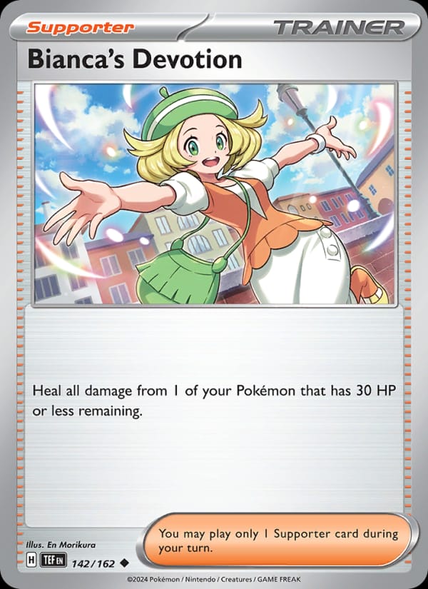 Bianca's Devotion 142/162 Temporal Forces Pokémon card