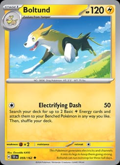 Boltund 059/162 Uncommon – Temporal Forces Pokémon card