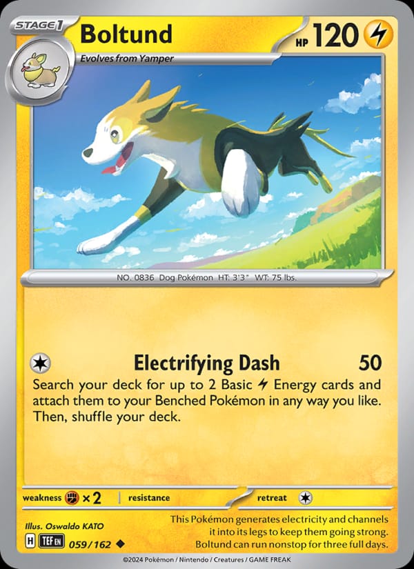 Boltund 059/162 Temporal Forces Pokémon card