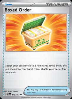 Boxed Order 143/162 Uncommon – Temporal Forces Pokémon card