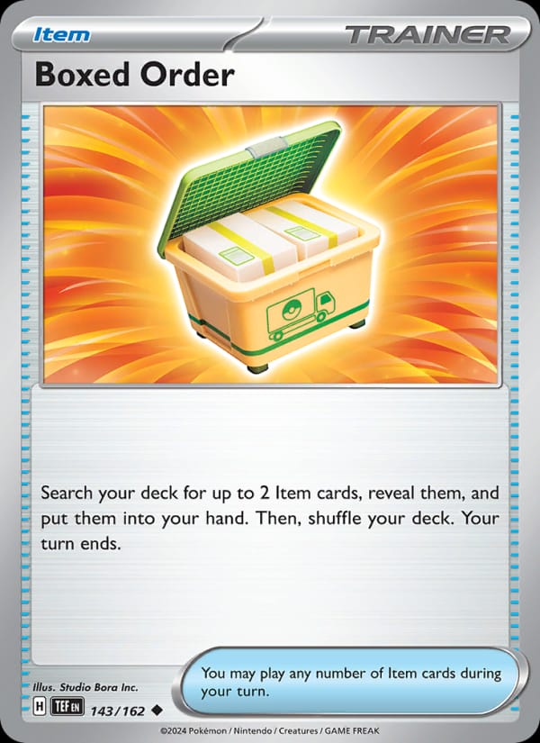 Boxed Order 143/162 Temporal Forces Pokémon card