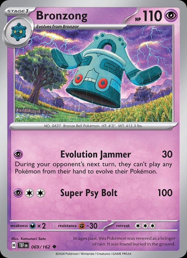 Bronzong 069/162 Temporal Forces Pokémon card