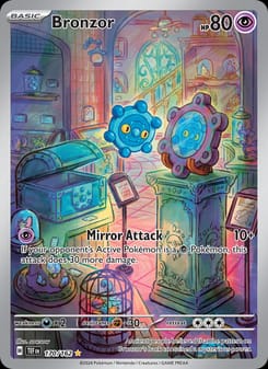 Bronzor 170/162 Illustration Rare – Temporal Forces Pokémon card