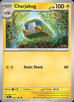 Charjabug 055/162 Common – Temporal Forces Pokémon card