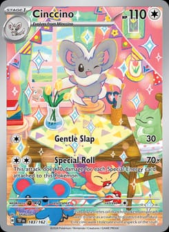 Cinccino 183/162 Illustration Rare – Temporal Forces Pokémon card