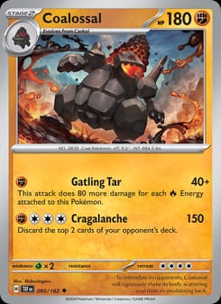 Coalossal 095/162 Uncommon – Temporal Forces Pokémon card