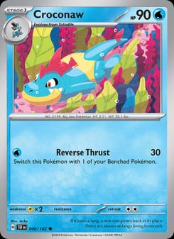 Croconaw 040/162 Common – Temporal Forces Pokémon card