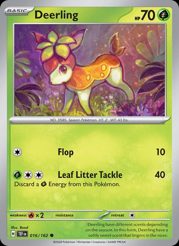 Deerling 016/162 Temporal Forces Pokémon card