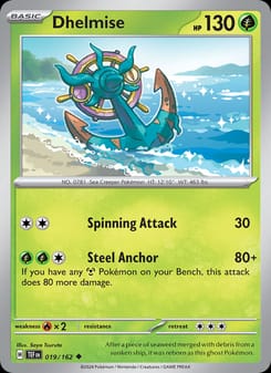 Dhelmise 019/162 Uncommon – Temporal Forces Pokémon card