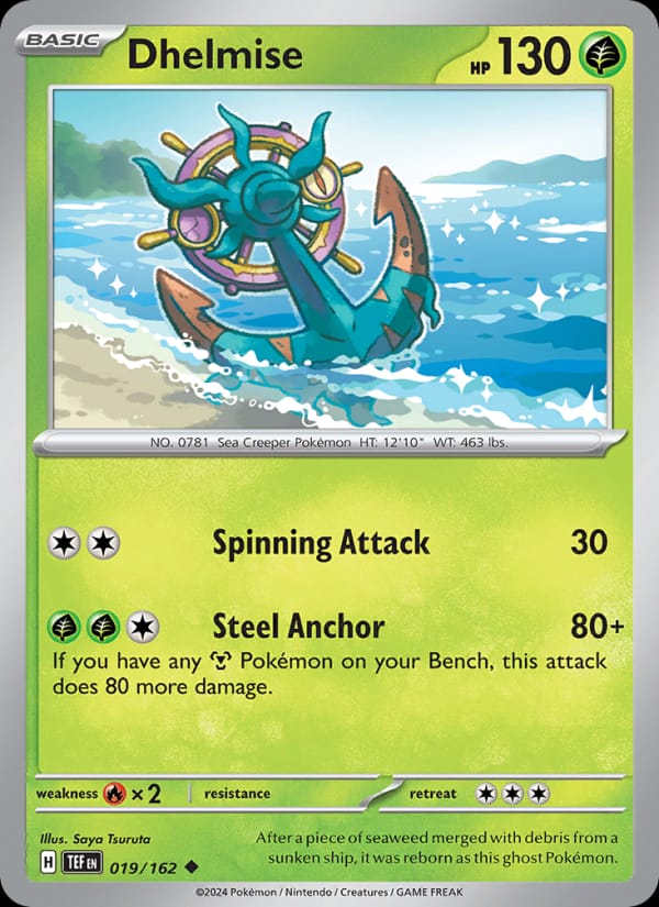 Dhelmise 019/162 Temporal Forces Pokémon card