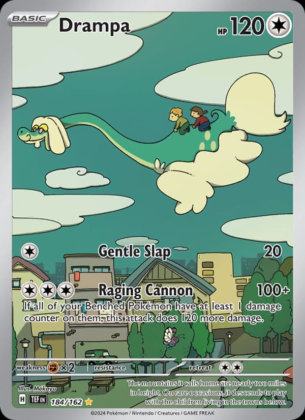 Drampa 184/162 Temporal Forces Pokémon card