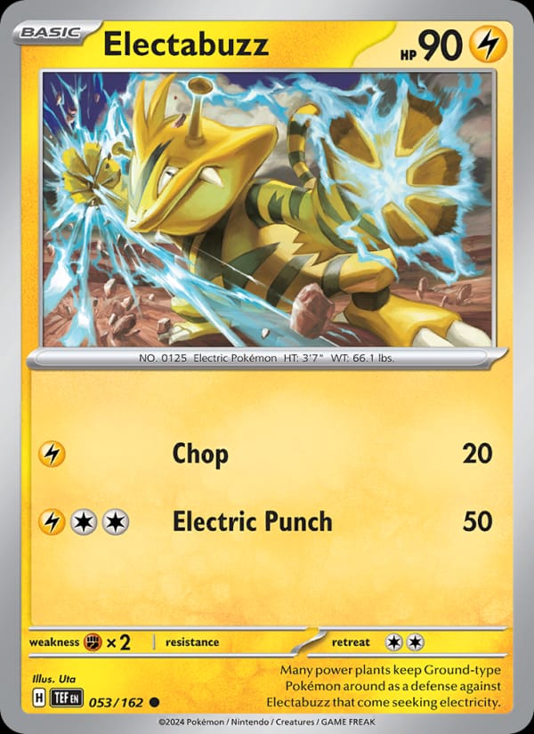 Electabuzz 053/162 Temporal Forces Pokémon card