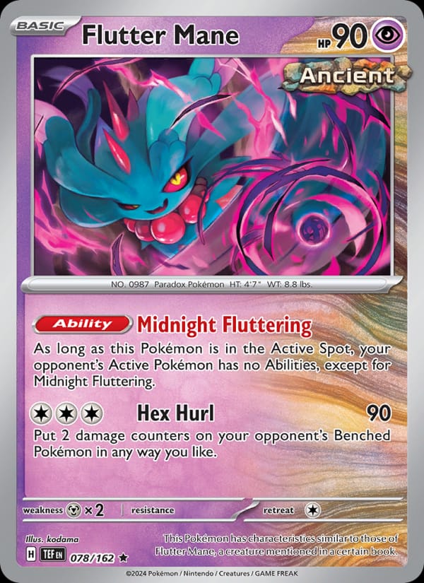 Flutter Mane 078/162 Temporal Forces Pokémon card
