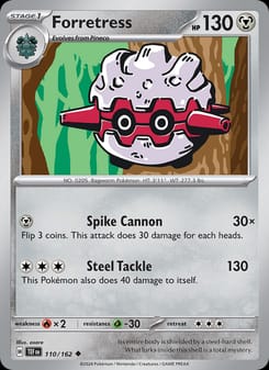 Forretress 110/162 Uncommon – Temporal Forces Pokémon card