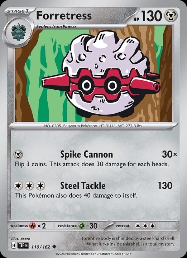 Forretress 110/162 Temporal Forces Pokémon card