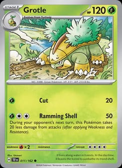 Grotle 011/162 Common – Temporal Forces Pokémon card