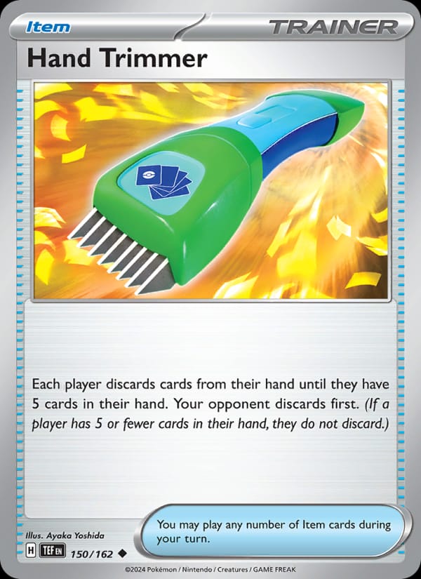 Hand Trimmer 150/162 Temporal Forces Pokémon card