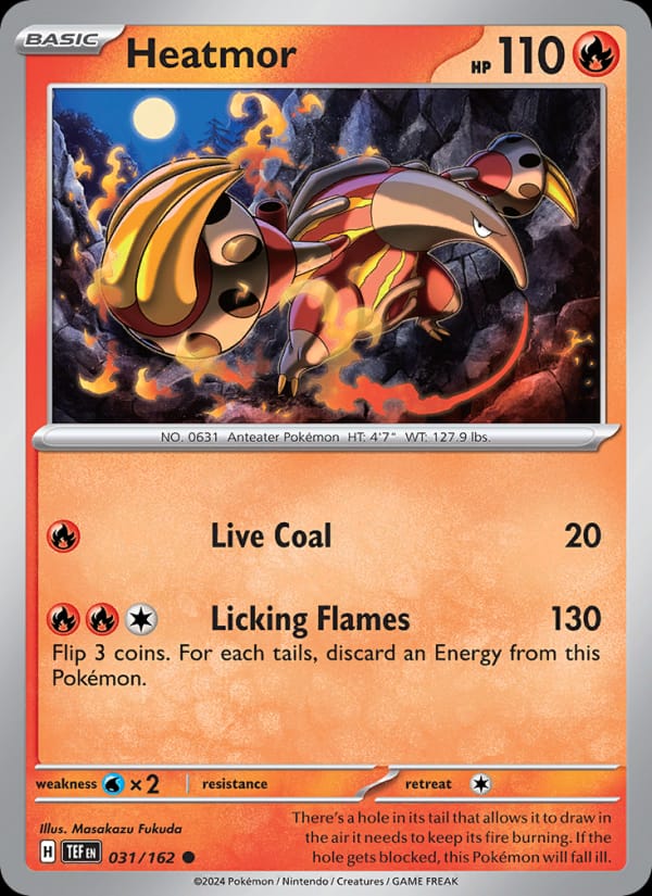 Heatmor 031/162 Temporal Forces Pokémon card