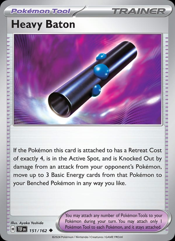 Heavy Baton 151/162 Temporal Forces Pokémon card